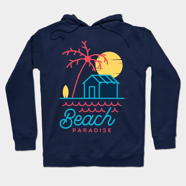 Beach Paradise Hoodie by eufritz